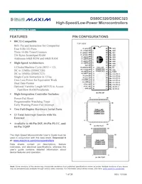 DS80C323-QCD+T&R Datasheet Copertura