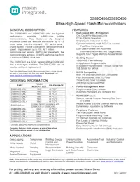 DS89C450-QNL Datenblatt Cover