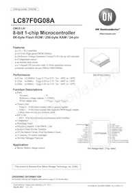 LC87F0G08AUJA-FH數據表 封面