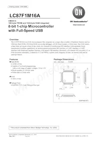 LC87F1M16AF5ZA0WA-6H Datasheet Copertura