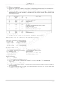 LC87F1M16AF5ZA0WA-6H Datasheet Pagina 4