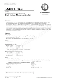 LC87F5R96BVU-QIP-E數據表 封面