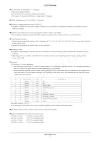 LC87FBH08AU-EB-3H Datasheet Pagina 3