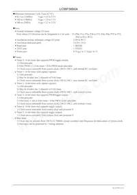 LC88F58B0AU-SQFPH Datasheet Pagina 2