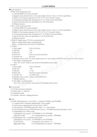 LC88F58B0AU-SQFPH Datasheet Pagina 3