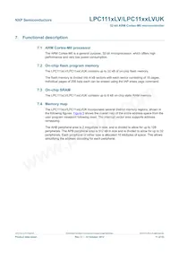 LPC1114LVFHI33/303 Datasheet Pagina 11