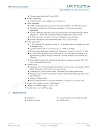 LPC11C12FBD48/301 Datasheet Pagina 2