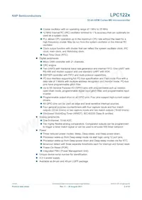 LPC1226FBD64/301 Datasheet Pagina 2