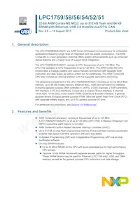 LPC1754FBD80 Datasheet Copertura