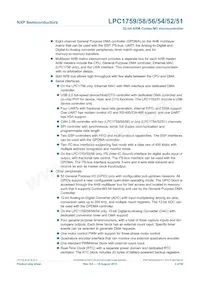 LPC1754FBD80 Datasheet Pagina 2