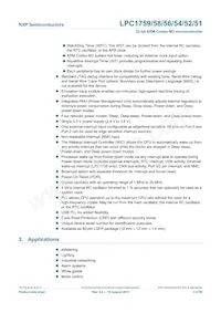 LPC1754FBD80 Datasheet Pagina 3