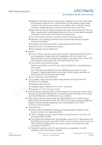 LPC1785FBD208K Datasheet Page 2