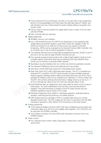 LPC1785FBD208K Datasheet Page 3