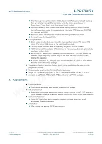 LPC1785FBD208K Datenblatt Seite 4