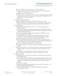 LPC1853JET256 Datasheet Pagina 2