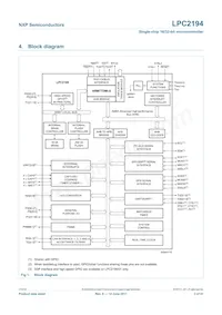 LPC2194HBD64 Datasheet Pagina 3