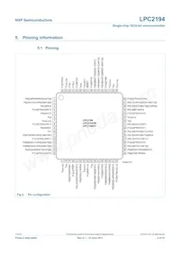 LPC2194HBD64 Datasheet Pagina 4