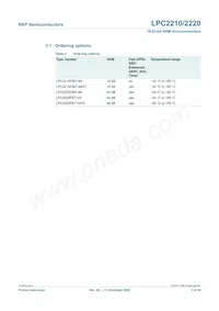 LPC2210FBD144 Datasheet Pagina 3