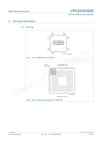 LPC2210FBD144 Datasheet Pagina 5