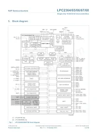 LPC2364FET100數據表 頁面 5