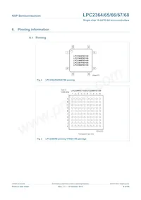 LPC2364FET100數據表 頁面 6