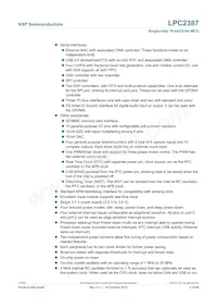 LPC2387FBD100 Datasheet Pagina 2