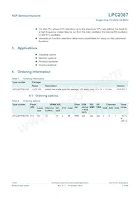 LPC2387FBD100 Datasheet Pagina 3