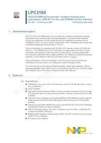 LPC3180FEL320/01 Datasheet Copertura