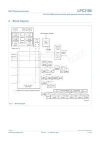 LPC3180FEL320/01 Datasheet Pagina 3