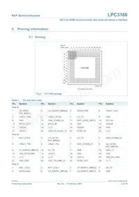 LPC3180FEL320/01 Datasheet Pagina 4