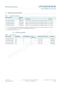 LPC3230FET296/01 Datasheet Pagina 4