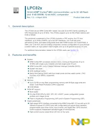 LPC824M201JHI33Y Datenblatt Cover