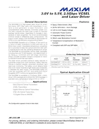 MAX3996CTP+TG05 Datenblatt Cover