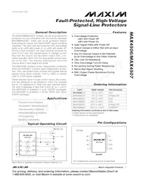 MAX4506ESA+T Datasheet Cover