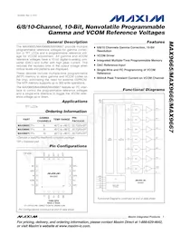 MAX9665ETP+ Datenblatt Cover