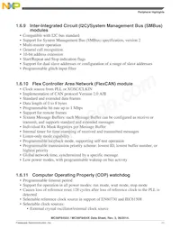 MC56F84553VLH Datasheet Pagina 11