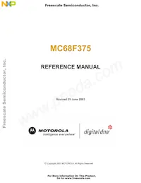 MC68F375MZP33R2 Datasheet Copertura