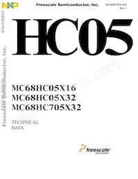 MC705X32VFUE數據表 封面