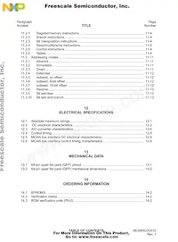 MC705X32VFUE Datasheet Page 14