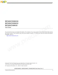 MC908KX8VDWE Datasheet Pagina 5