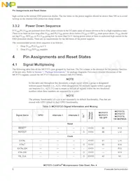 MCF5373LCVM240J Datasheet Pagina 6