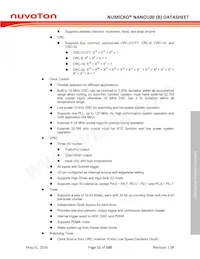 NANO120KE3BN Datasheet Pagina 11