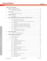NUC126VG4AE Datasheet Page 2