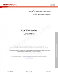 NUC975DK61Y Datasheet Cover