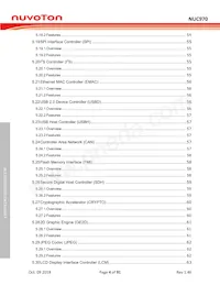 NUC975DK61Y Datasheet Pagina 4