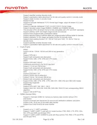 NUC975DK61Y Datasheet Pagina 11