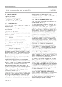 P80C592FFA/00 Datasheet Pagina 21