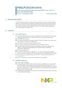 P89LPC914FDH Datasheet Copertura