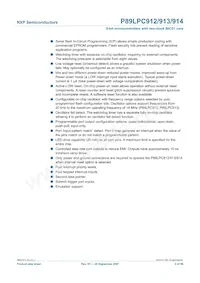 P89LPC914FDH Datasheet Pagina 2