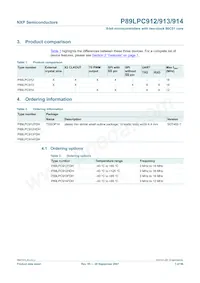 P89LPC914FDH Datasheet Pagina 3